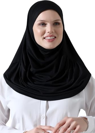 ihvan online Soforthijab für Damen, Einteiliger Ready-to-Wear Hijab, Elastischer Gebetsschal, Kopftuch für Alltag & Reise
