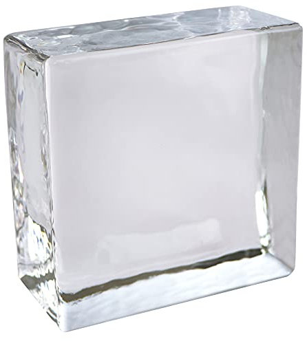1 x Brique de verre Crystal Collection clair brillant
