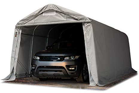Garagenzelt Carport 3,3 x 6,0 m PRIMEtex-Plane Unterstand Lagerzelt grau