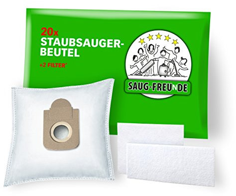 20 Sacs d'aspirateur pour ROWENTA Silence Force RO 6432 EA, RO 6441, RO 6442, RO 6451, RO 6455, RO 6457, RO 6466, RO 6477, RO 6484, RO 6486 und Silence Force Compact RO 6327, RO 6331, RO 6355, RO 6383