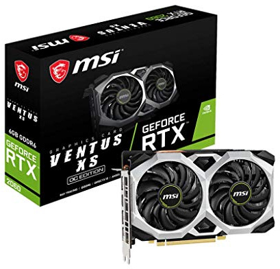 MSI GeForce RTX 2060 Ventus XS 6G OC PCI-E,HDMI,3xDP