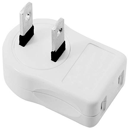 chenyang NEMA 1-15P USA Outlet Saver Verlängerungsadapter 2-prong 2-Outlets 90 Grad links rechts gewinkelt