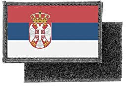 Aufnäher patch aufbügler gedruckt flagge fahne serbien