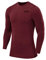 TCA Men Long Sleeve Compression Shirt, Athletic Workout Sports Undershirt Base Layer Top - Cabernet, XL