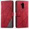 SONWO Cover per Huawei Mate 20 Lite, Flip Caso in PU Pelle Case Cover Portafoglio Custodia per Huawei Mate 20 Lite, [Kickstand] [Slot per Schede], Rosso