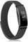 Demark Compatible for Fitbit Inspire Hr Strap/Fitbit Inspire Strap, Stainless Steel Milanese Mesh Band, Small, Black