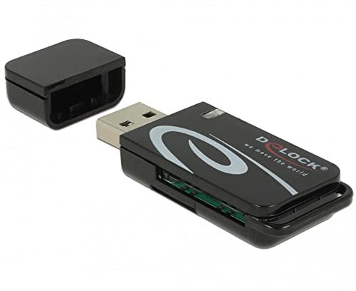 Delock Mini USB 2.0 Card Reader mit SD und Micro SD Slot