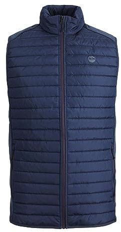 JACK & JONES Herren Jjemulti Bodywarmer Collar Noos Weste, Navy Blazer, S EU