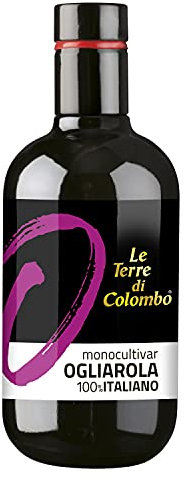 Le Terre di Colombo – Olio extravergine di oliva, 100% italiano, monocultivar Ogliarola, 500 ml