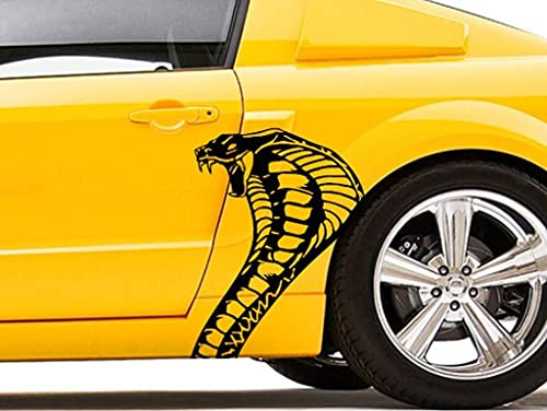 myrockshirt 2 x Schlange Kobra Cobra seitenaufkleber 60 cm Aufkleber Autoaufkleber Sticker ohne Hintergrund Auto PKW Lack Scheibe