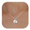 ChicSilver Silber Geburtsblume Anhänger Veilchen Kette Mädchen Geburtsblume Halskette 45cm für damen und Mädchen