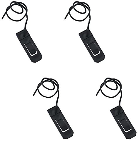 ZCZQC Surfbrett-Flossenschnalle, 4 Stück, schwarz, Nylon, Surfbrett, Longboard, Surfen, Flossen, Clip, Wassertrenner, Schnalle, Skeg Fin Lock Tail Clip