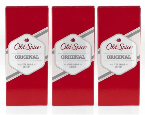 3 x Original After Shave Lotion for Men 100ml Each Old Spice