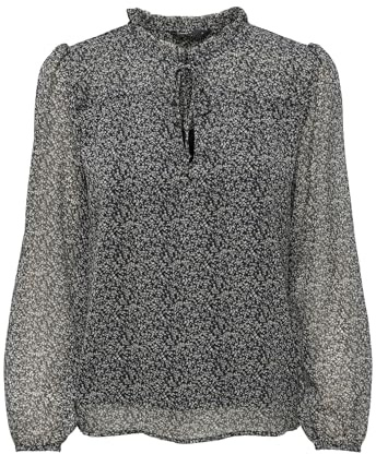 ONLY Damen Onlditsy L/S Blouse WVN Noos Bluse, Black 1, S EU
