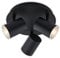 BRILONER Leuchten - Deckenspot, Badleuchte, Badlampe, Deckenleuchte, Strahler dreh- und schwenkbar, 3x LED/GU10, IP44, Schwarz, 210x112mm (DxH) 2731-035