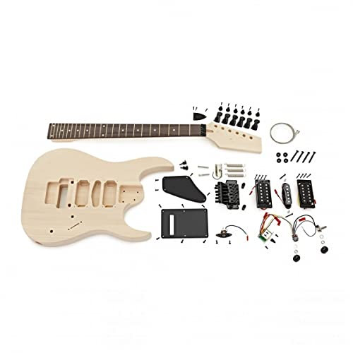 DIY Electric Guitar Kit with Unfinished Headstock Intermediate Level