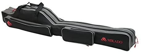 Generic Rutentasche 2/3 Fächern Rutenfutteral Angeltasche viele Varianten! 1,0-1,6m (150cm / 2 Fächer/UWD-0420B2-150), Schwarz