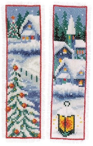 Winter Village Bookmark Kit 2 Pack