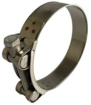 Boltza® Stainless Steel Single Bolt Hose Super Clamp 67-73mm Clip Silicone Rubber Exhaust x1