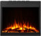 BALDERIA Elektrokamin Costas | Einbaukamin mit 3D-Flammeneffekt | Elektro Heizung 2000W, LED-Beleuchtung, WiFi, App-Steuerung, Knister-Sound, Flammentempo | Fernbedienung, Timer & Thermostat | Schwarz