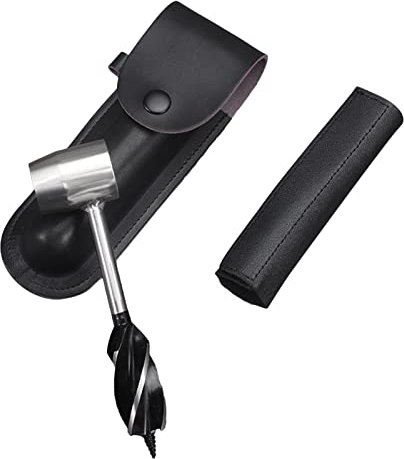 BOSUGE Handbohrer Survival Auger, Handbohrer Digger Auger Spiralbohrer Manuelle Bushcraft Survival Tools, Bushcraft Handbohrer, Scotch Eye Hole Bohrer für Outdoor Camping
