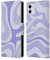 Head Case Designs Offizielle Kierkegaard Design Studio Modern Liquid Swirl Violett Kunst Leder-Wallet-Hülle Kompatibel mit Apple iPhone 11