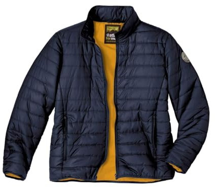 ATLAS FOR MEN Puffer Jacket - Mens Down Jacket - Water Repellent, Lightweight, Packable Outdoor Coat - Full Zip Through - UK Sizes S to 4XL Marine