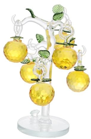 DECHOUS 1 Set Crystal Apple Tree Glass Plant Flower Tree Ornaments Money Bonsai Tree Crystal Tree with Apples Crystal Apples Tree Decor Glass Tree Crystal Tree Feng Shui China 3d Manual