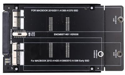 Xiwai 2,5 SATA 22Pin a 2010 2011 2012 Mac Air Pro Retina SSD 12+6Pin 17+7Pin A1425 A1398 MC975 MC976 Case Enclosure Converter
