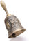 FANXIYA Handglocke, Messing Tischglocke Hand Glocke Weihnachten Handklingel Klassische Mahlzeitglocke Hand Weihnachtsglocke (Bronze-Farbe)