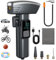 RealPlus Cordless Tyre Inflator Air Compressor, 150PSI Car Tyre Pump Rechargeable, Preset Tyre Pressure & Auto Shutoff and Fast Inflation,Portable Mini Pump with LED Light for Car Motorcycle Bike Ball