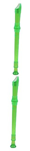 Abaodam 2 Stück 8 Hohe Klarinette hole blasinstrumente Flute die grünen durchsichtige Kinderflöte Blockflöteninstrument Sopranblockflöte Diskant Logger Musik hölzerne Blockflöte