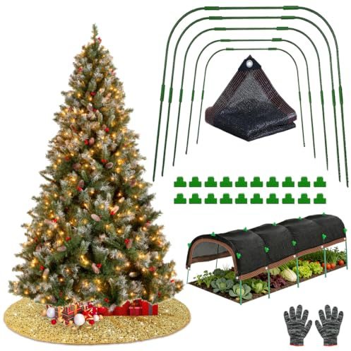 PATYDEST Gonna per albero di Natale color oro, grande, 152 cm, con lustrini, in velluto, decorazione natalizia rotonda glitterata, per albero di Natale, decorazione natalizia
