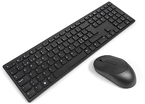 Dell KM5221W SWISS Pro Wireless Keyboard & Mouse Combo Bundle (Renewed)