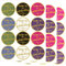 Danke Aufkleber 5cm Goldfolie Runde Thank You Stickers 120 Stück Umschlagsiegel Etiketten für Hochzeit Babyparty Geburtstag Geschenktüten