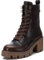 REFRESH - Stivaletto da donna con chiusura lampo, colore: oro, taglia: 37, oro, 37 EU