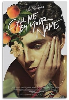 LQSBYNHR Wandposter Call Me By Your Name, Vintage, ästhetisches Poster, dekoratives Gemälde für Wohnzimmer, Schlafzimmer, elegantes Poster, 30 x 45 cm, ungerahmter Stil