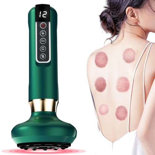 PLLYPE Masseur de cellulite à main électrique, Ventouses de massage contre la cellulite, appareil de sculpture et de modelage du corps, pour cellulite pour le Dos, Soulagement de la Douleur