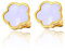 T TAKONE Kleeblatt Ohrringe Edelstahl – Elegante & Hypoallergene Ohrstecker, Bequem & Hautfreundlich für Damen & Mädchen