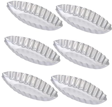 Gatuida Mini Schiffchen Backform Aus Aluminiumlegierung 10X4.5X1.5 Zoll Kuchenform Für Kuchen Törtchen Und Desserts Antihaftbeschichtet Für Zuhause Und Party