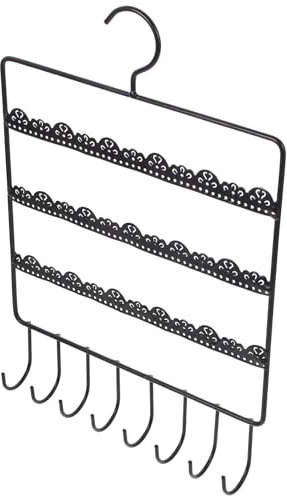 TOPPERFUN Schmuckhalter Aus Eisen Für Wand Schmuckregal Mit Haken Organizer Zum Aufhängen Von Halsketten Und Ohrringen Stilvolles Design Großes Fassungsvermögen Zum Aufbewahren Von Schmuck u