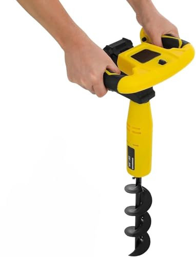 ZXCVBNMQ Foreuse de Terre sans Fil, dessoucheur électrique pour Trous de Plantation d'arbres dans Un Petit Jardin, Fonction Inverse, alimentée