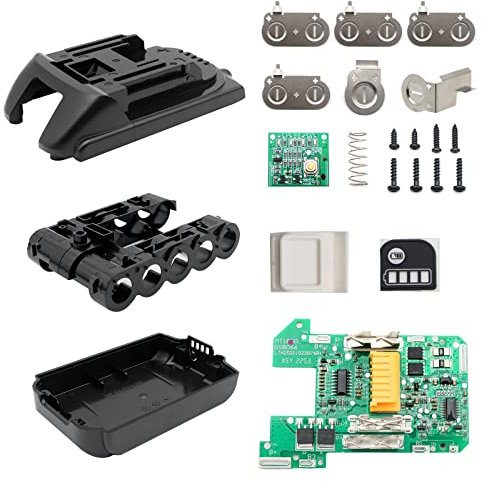 Battery Case Repair Kit Compatible with Makita 18V BL1815 DIY Kit, 3.0Ah 4.0Ah 5-Cell Broken Battery Case Replacementt Cover Parts Rebuild Repair Kit