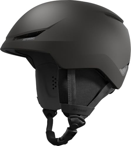 Atomic REVENT LITE Skihelm - Schwarz - Größe 55-59 - Snowboard- & Ski-Helm mit 360° Fit System & Aircon Belüftungssystem - Holo Core für maximale Stoßdämpfung