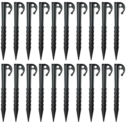 per tende – 20 pezzi robusti | accessori per tende da sole giardino serra telone