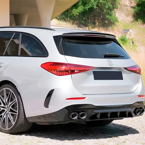 AutoStyle Dachspoiler (Spoiler Cap) passgenau | kompatibel mit Mercedes C-Klasse W206 Kombi 2021- (ABS Glänzend Schwarz)