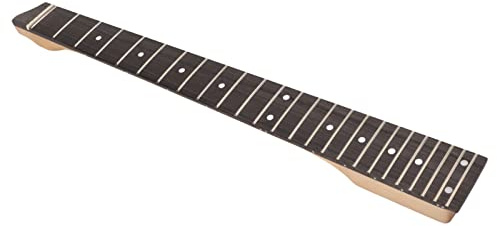 Tomantery Gitarrenhals ohne Kopf, 25 Bünde, Einzigartiges Mattes Design, Einfache Installation für Spieler, Ahorn-Palisander