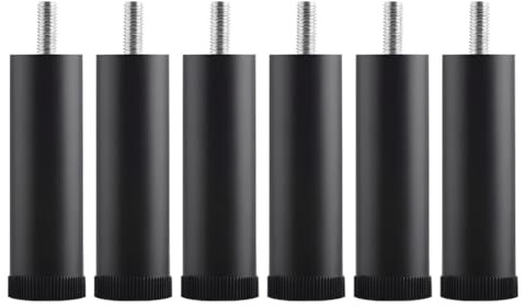 MARCBUSE 6Pcs Adjustable Furniture Feet NonSlip Base Aluminum Alloy Table Legs for Washing Machines Refrigerators Shock Absorption Adjustable Legs