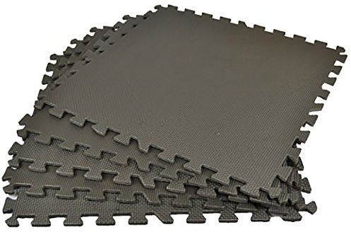 INTERLOCKING EVA SOFT FOAM EXERCISE PLAY FLOOR MATS GYM GARAGE HOUSE OFFICE MAT (16 sq feet)