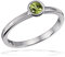 Goldmaid Damenring True colors 925 Sterlingsilber 1 Peridot grün facettiert 4,0 mm